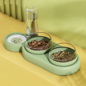 3-in-1 Food Bowl Water Dispenser