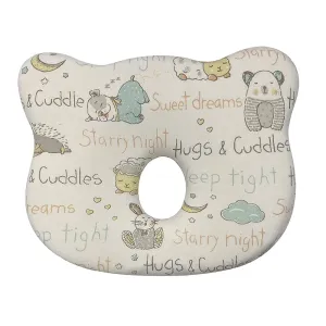 Abracadabra Memory Foam Baby Head Shaping Pillow (Sleepy Friends) - Pastel Multicolor