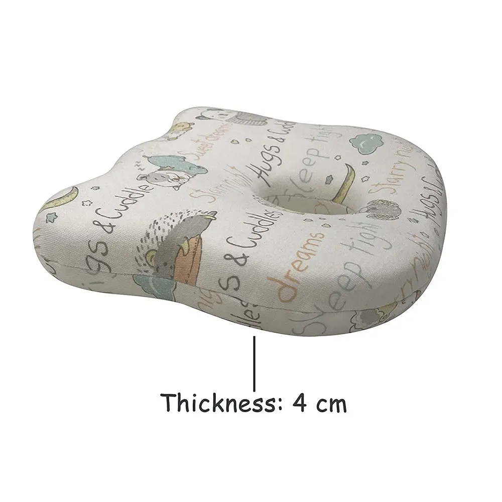 Abracadabra Memory Foam Baby Head Shaping Pillow (Sleepy Friends) - Pastel Multicolor