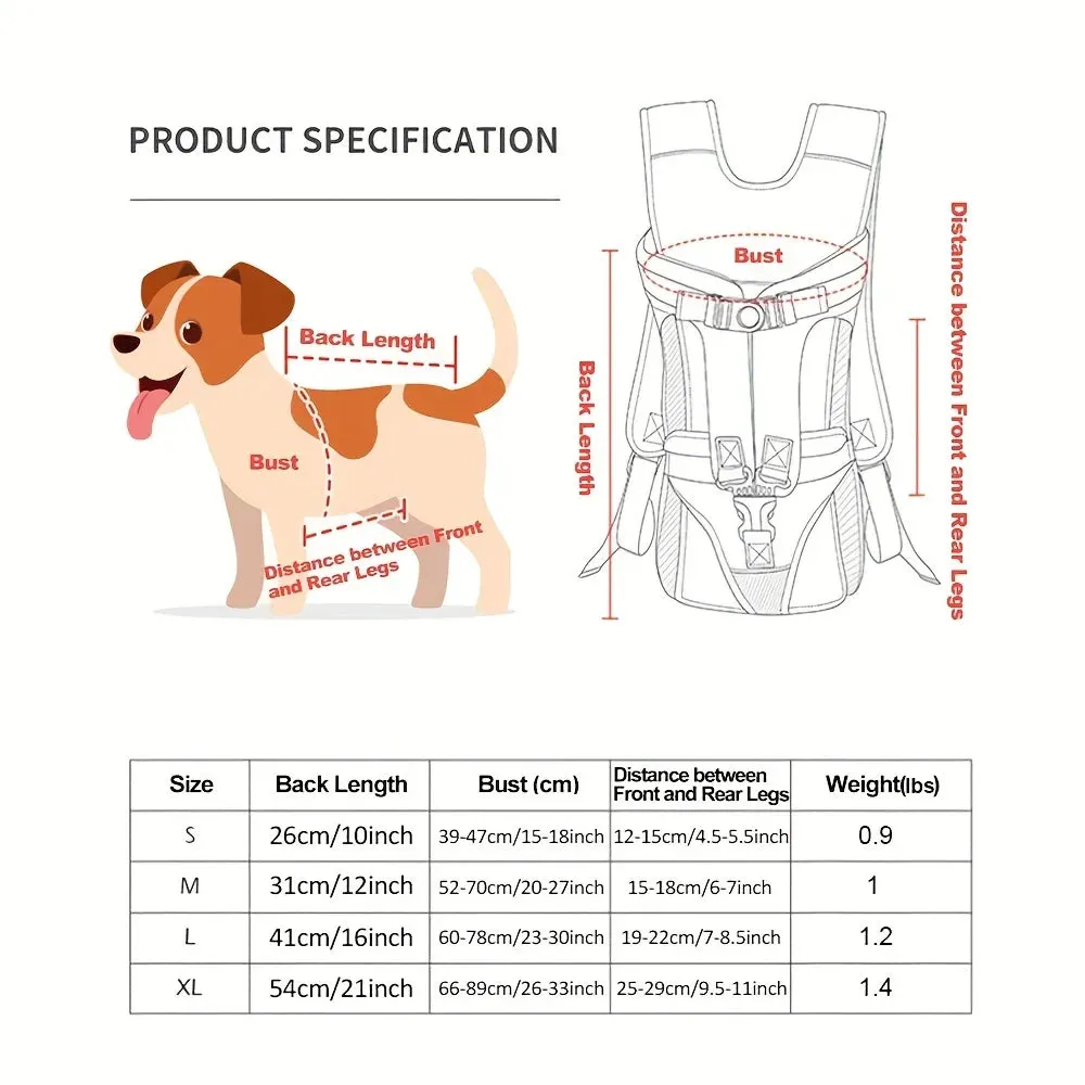 Adjustable Dog Carrier Backpack for Medium and Small Dogs