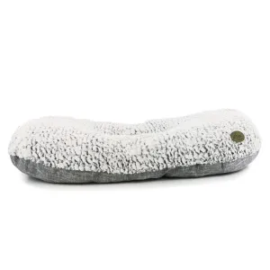 Ancol 100cm Grey Sleepy Paws Oval Dog Bed