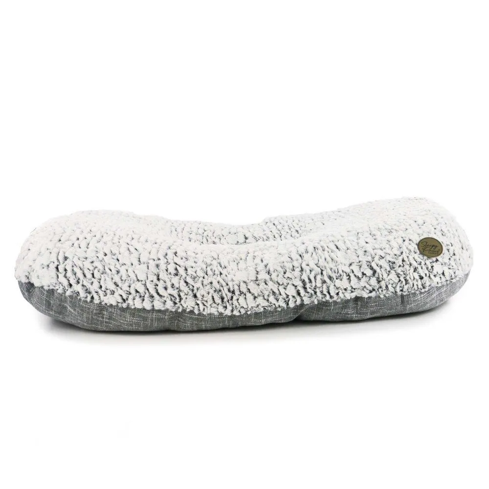 Ancol 100cm Grey Sleepy Paws Oval Dog Bed