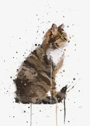Barn Cat Wall Art Print