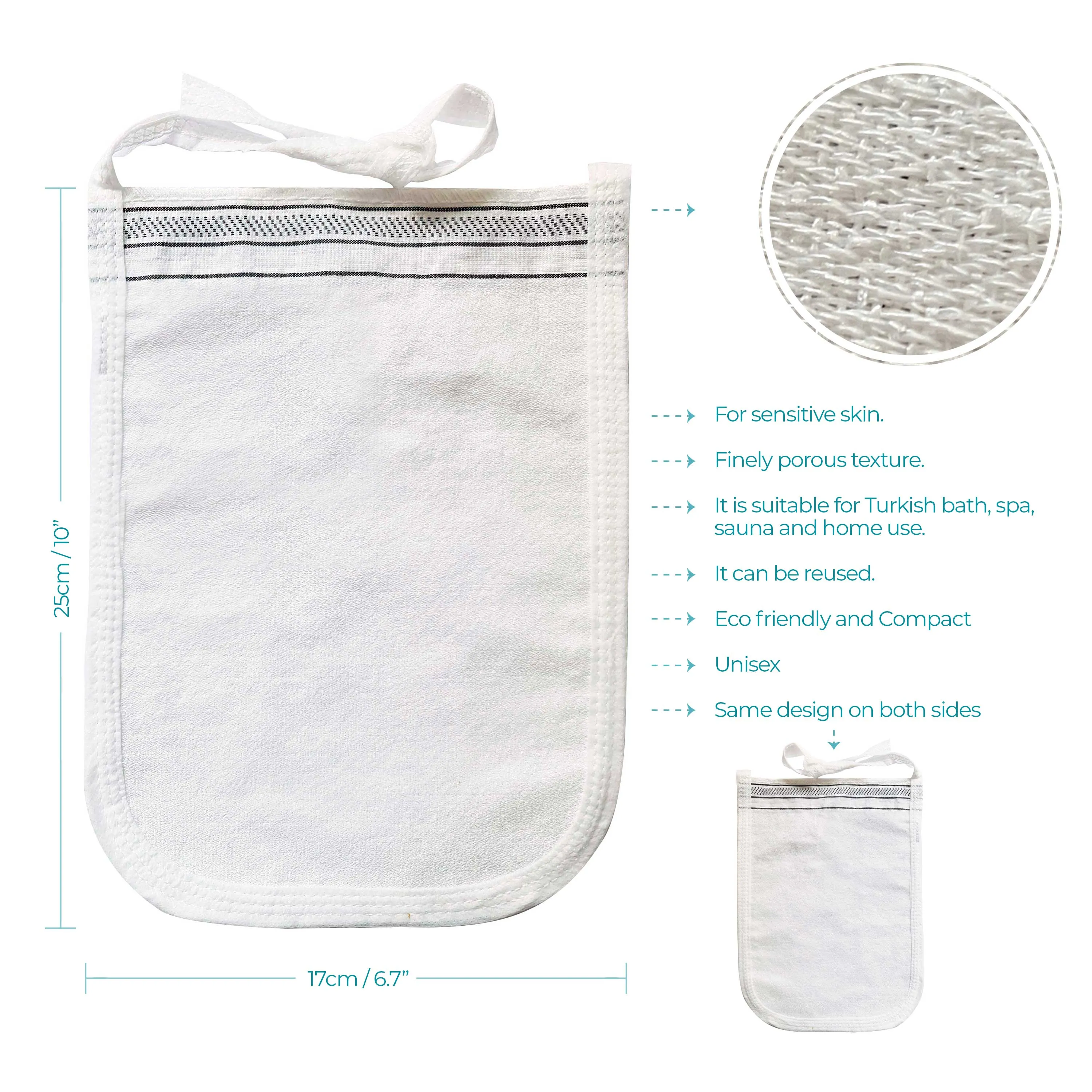 Beyazsiyah Bath Gloves