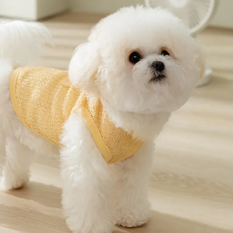 Breathable Bear Printed Dog Harness Vest