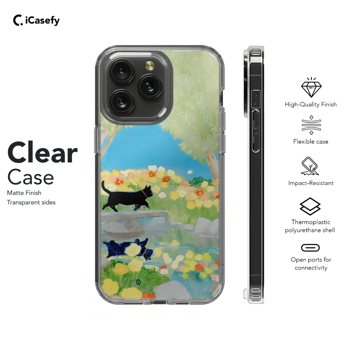 Cat Phone Case iPhone Samsung Cover Pixel 1257