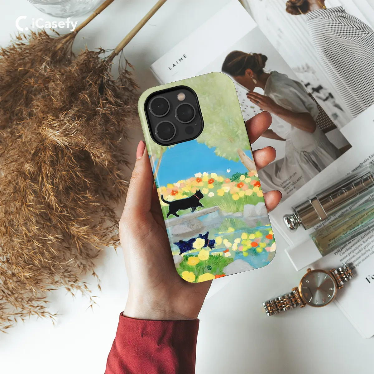 Cat Phone Case iPhone Samsung Cover Pixel 1257