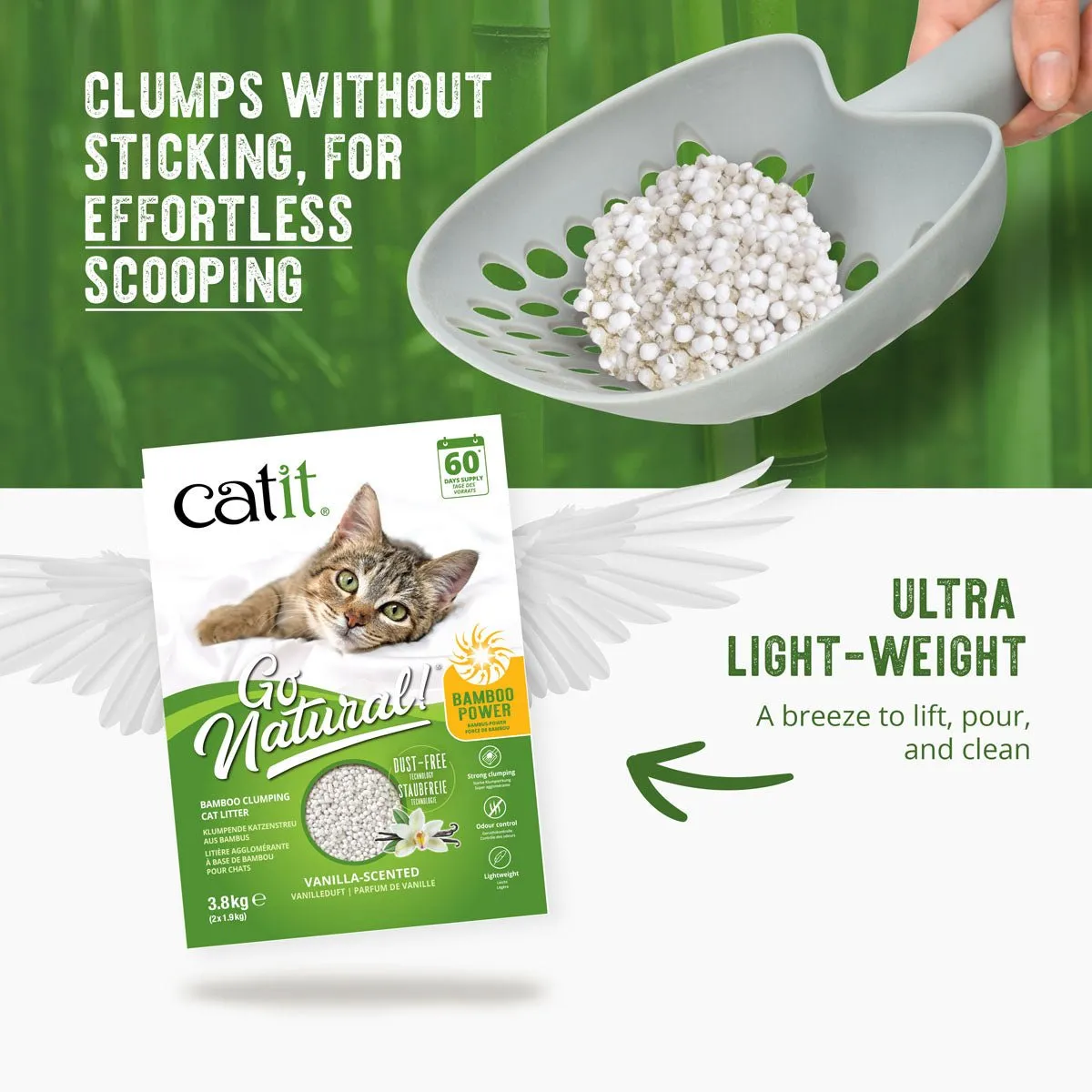 CATIT Go Natural! Ultra-Light Bamboo Power Clumping Cat Litter