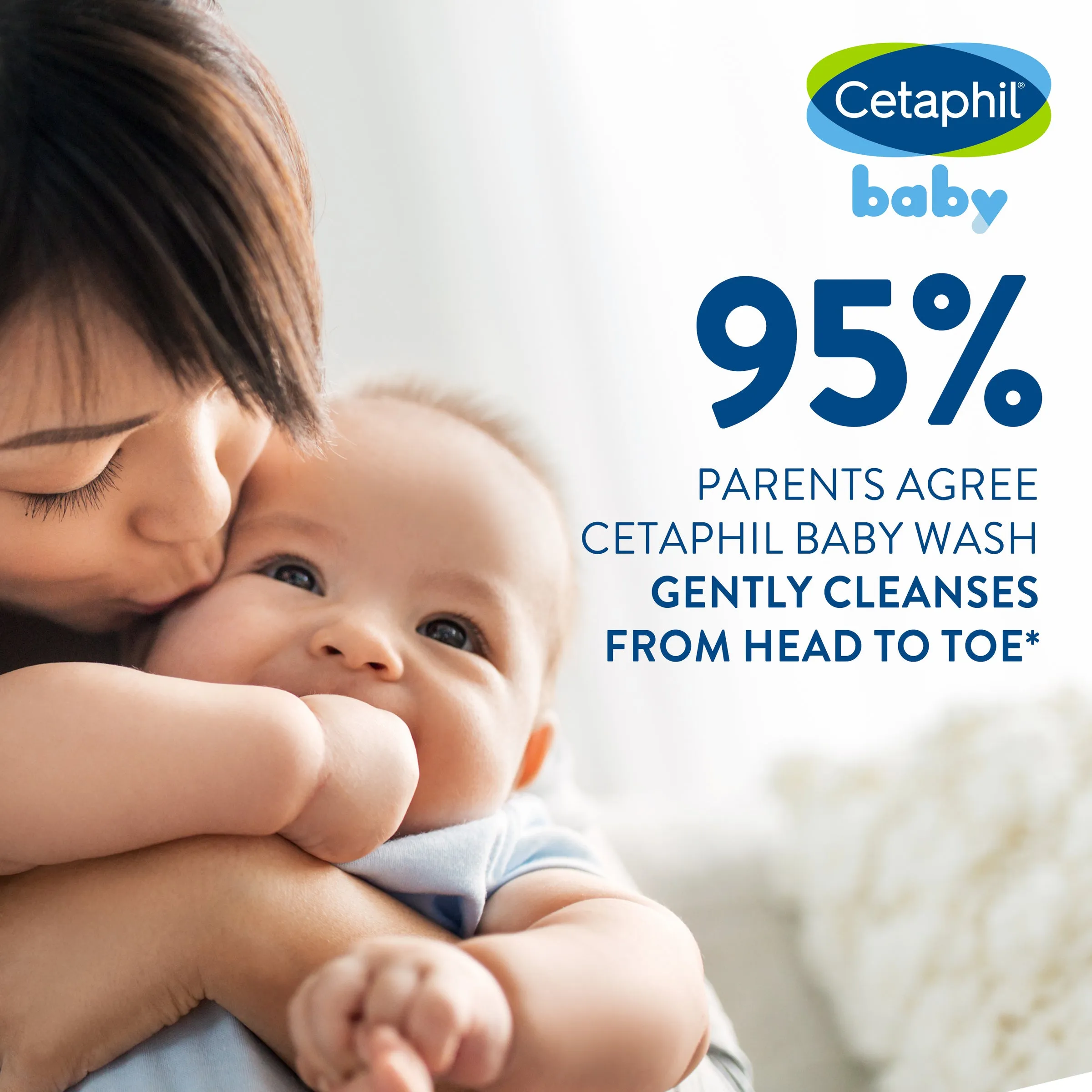 Cetaphil Baby Gentle Wash & Shampoo 230mL, For Newborn Baby