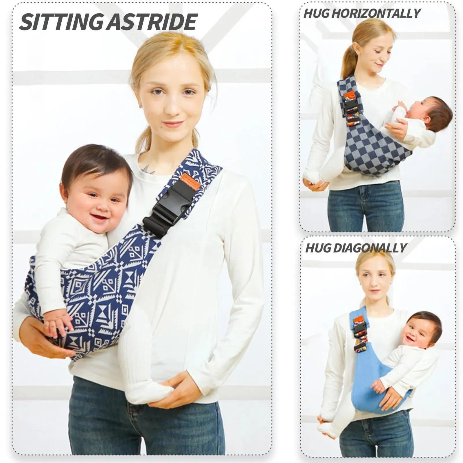 Comfy Baby Sidekick Carrier Sling - Hands-Free Baby Carrying Solution