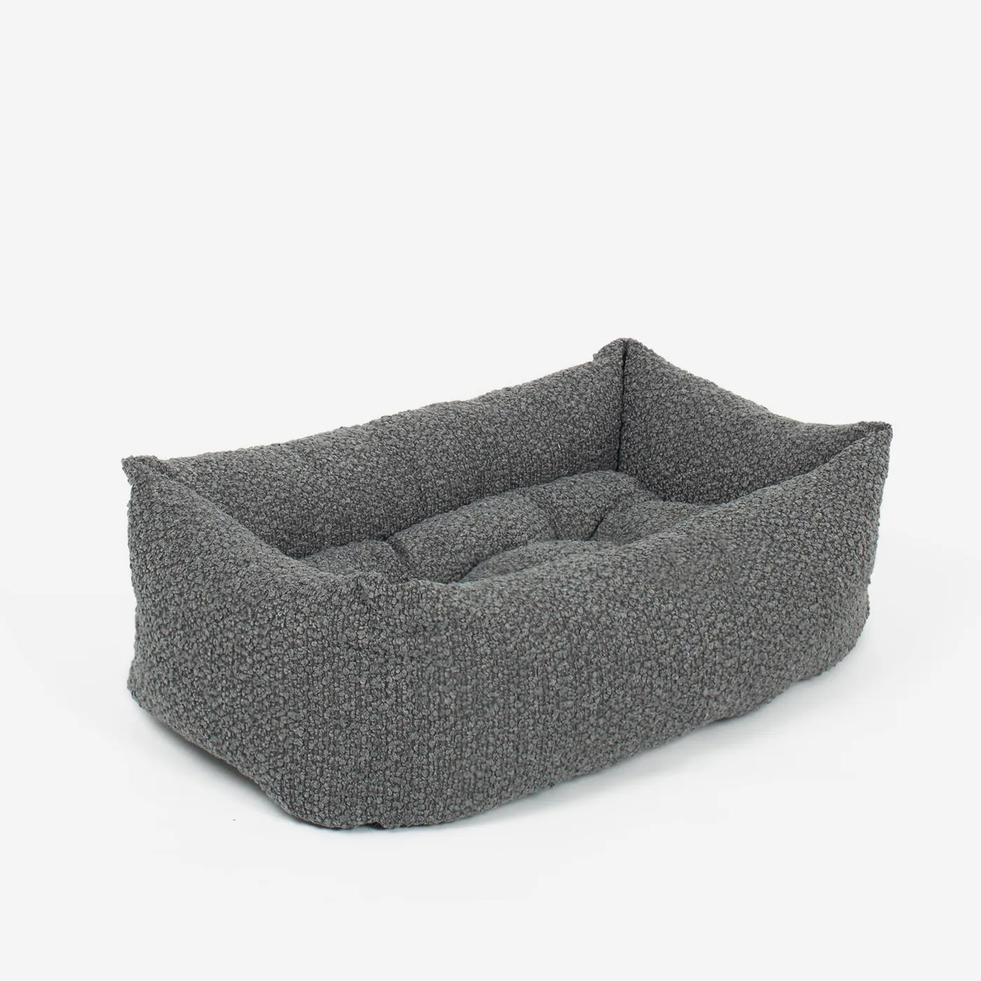 Cosy & Calming Puppy Crate Bed in Granite Bouclé by Lords & Labradors