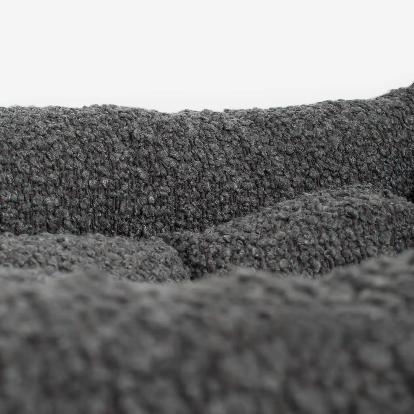 Cosy & Calming Puppy Crate Bed in Granite Bouclé by Lords & Labradors