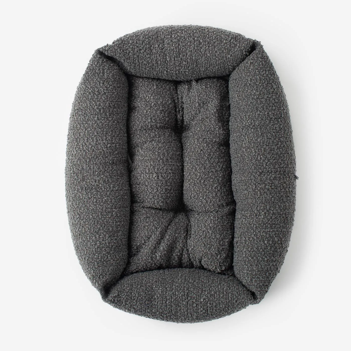 Cosy & Calming Puppy Crate Bed in Granite Bouclé by Lords & Labradors