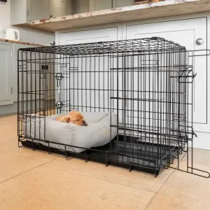 Cosy & Calming Puppy Crate Bed in Savanna Stone by Lords & Labradors