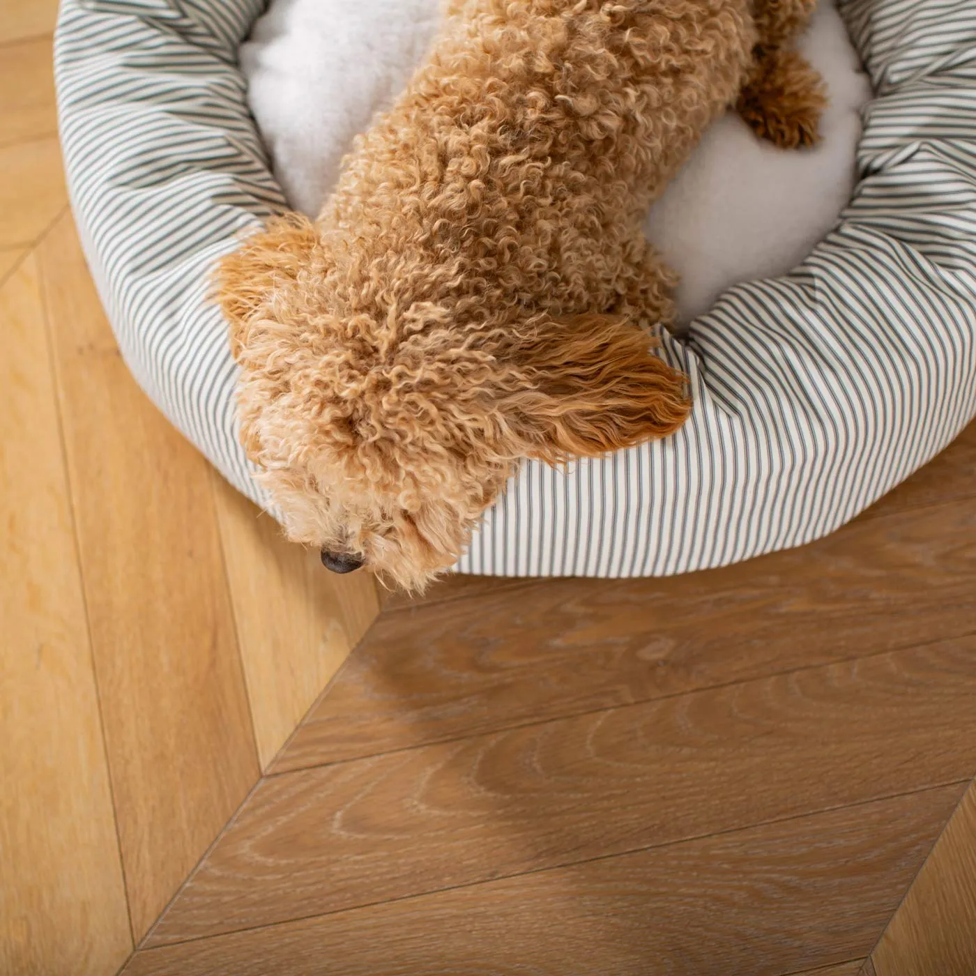 Donut Bed With Removable Covers in Regency Stripe by Lords & Labradors