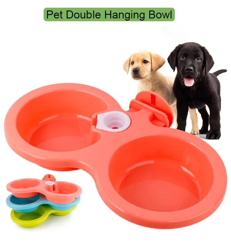 Eco-Friendly Wheat Straw Double Bowl for Dogs