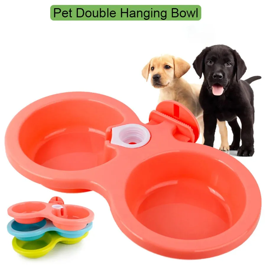 Eco-Friendly Wheat Straw Double Bowl for Dogs