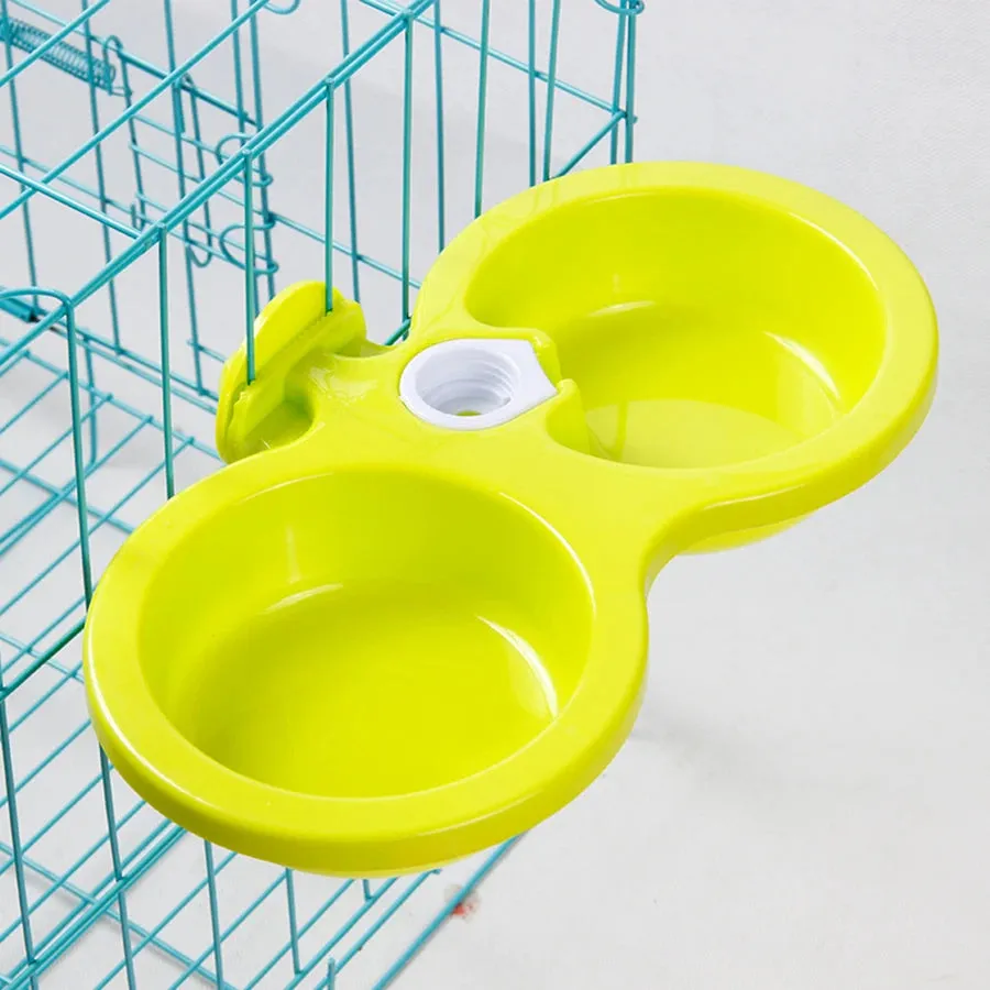 Eco-Friendly Wheat Straw Double Bowl for Dogs