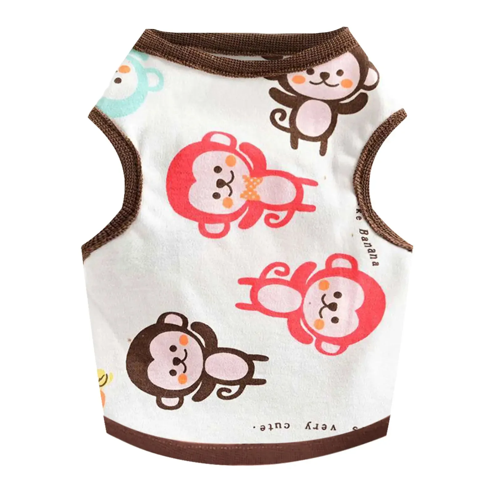 Fashion Dog Vest with Cute Cartoon Print - Breathable Thin T-Shirt for Chihuahuas, Small to Medium Dogs, Pugs, Puppies, Cats, and Stylish Pets