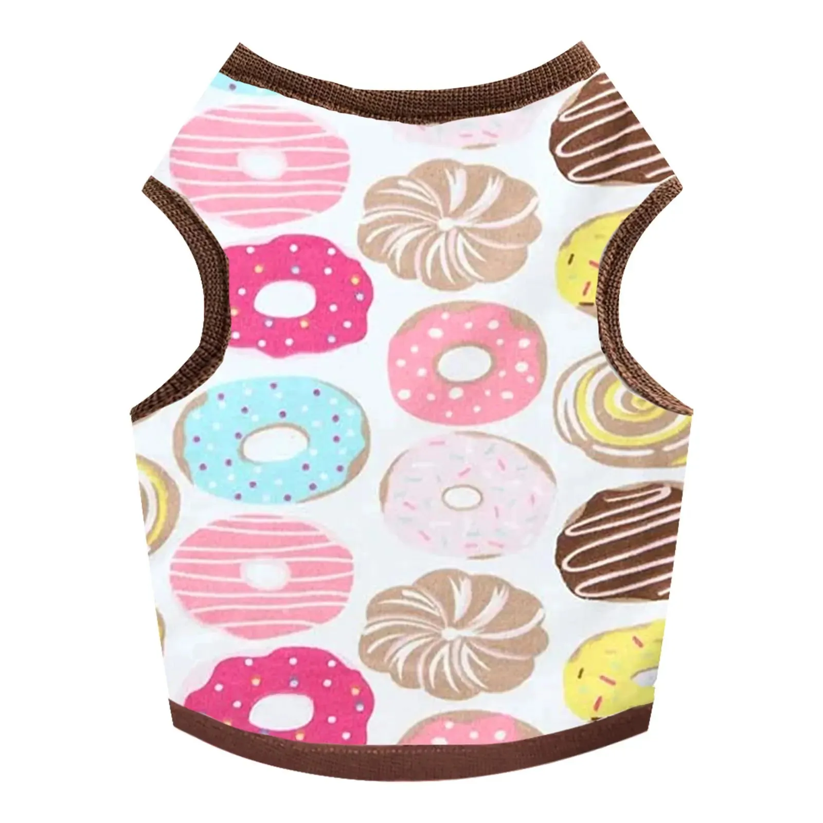 Fashion Dog Vest with Cute Cartoon Print - Breathable Thin T-Shirt for Chihuahuas, Small to Medium Dogs, Pugs, Puppies, Cats, and Stylish Pets