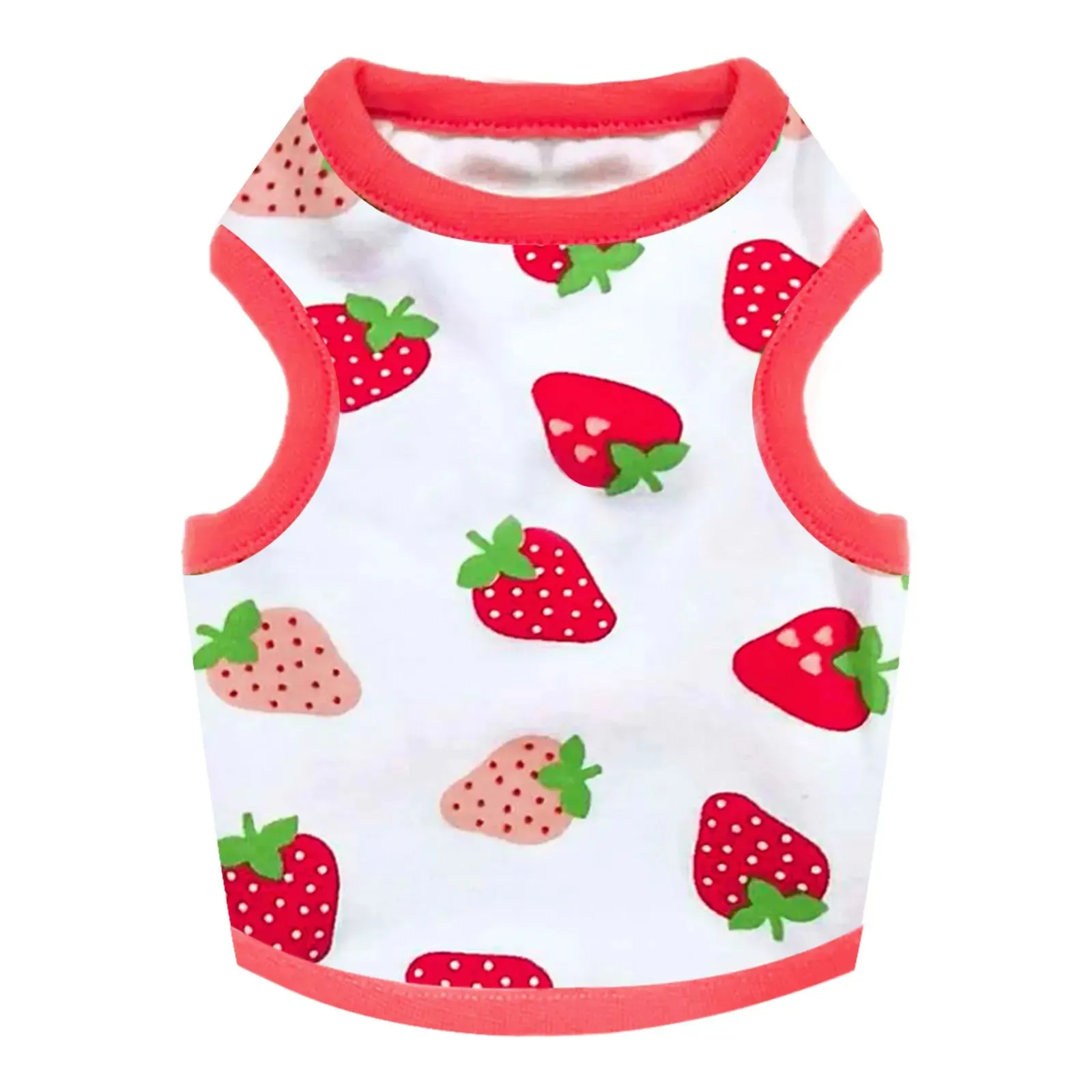 Fashion Dog Vest with Cute Cartoon Print - Breathable Thin T-Shirt for Chihuahuas, Small to Medium Dogs, Pugs, Puppies, Cats, and Stylish Pets