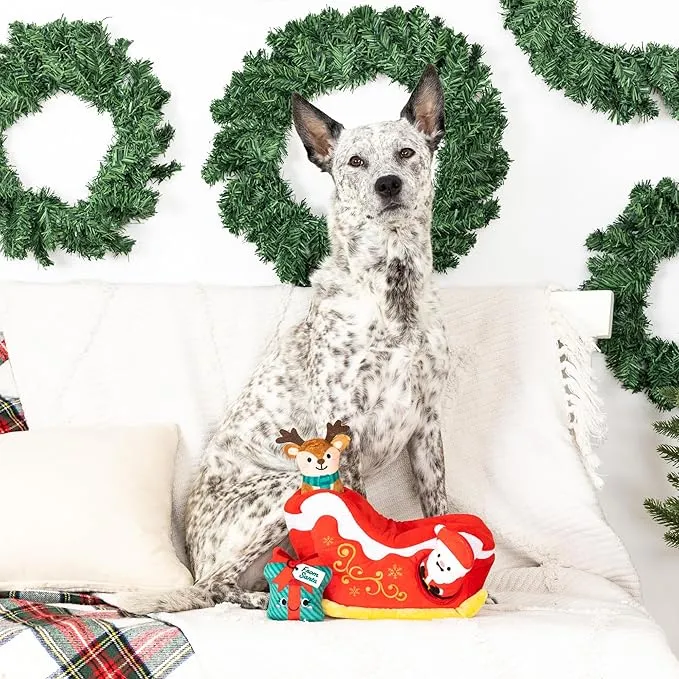 Fringe Dog Toy Holiday Hold On For Deer Life