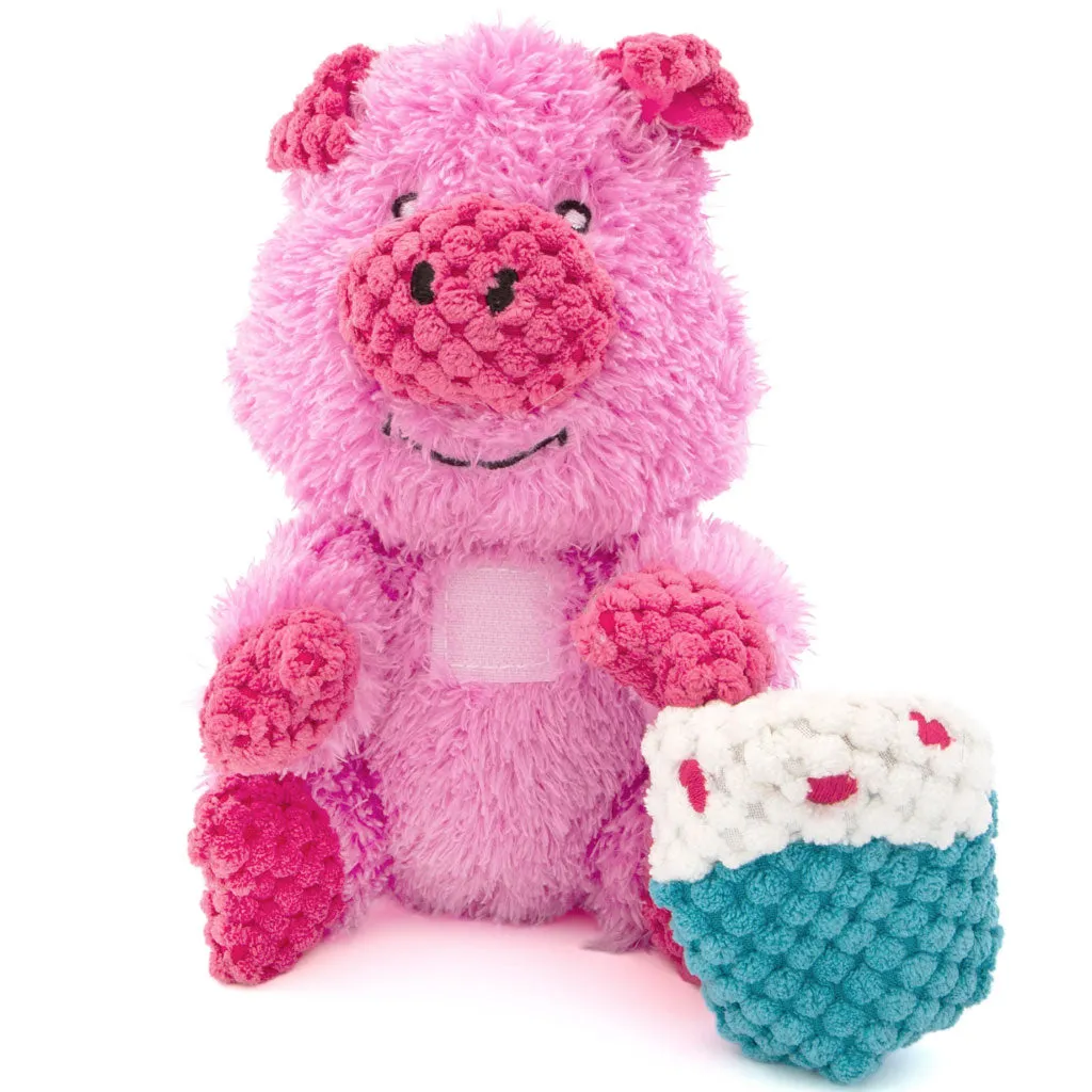GURU Loveys Dog Toy, Pig, Medium