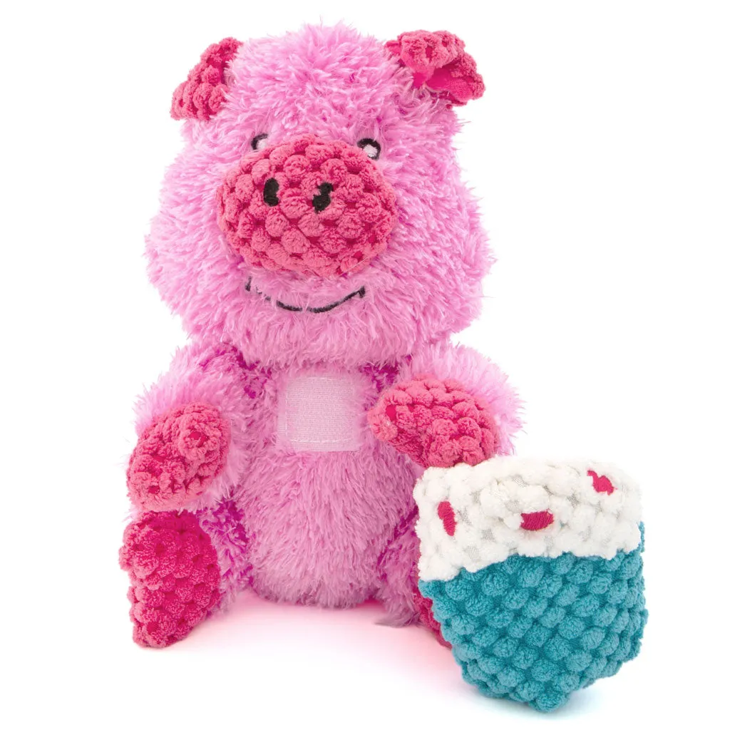 GURU Loveys Dog Toy, Pig, Medium