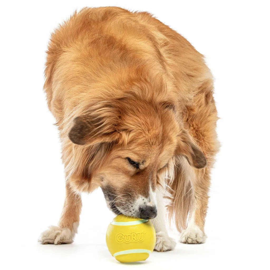 GURU Tennis Treat Holder Ball Dog Toy, Medium