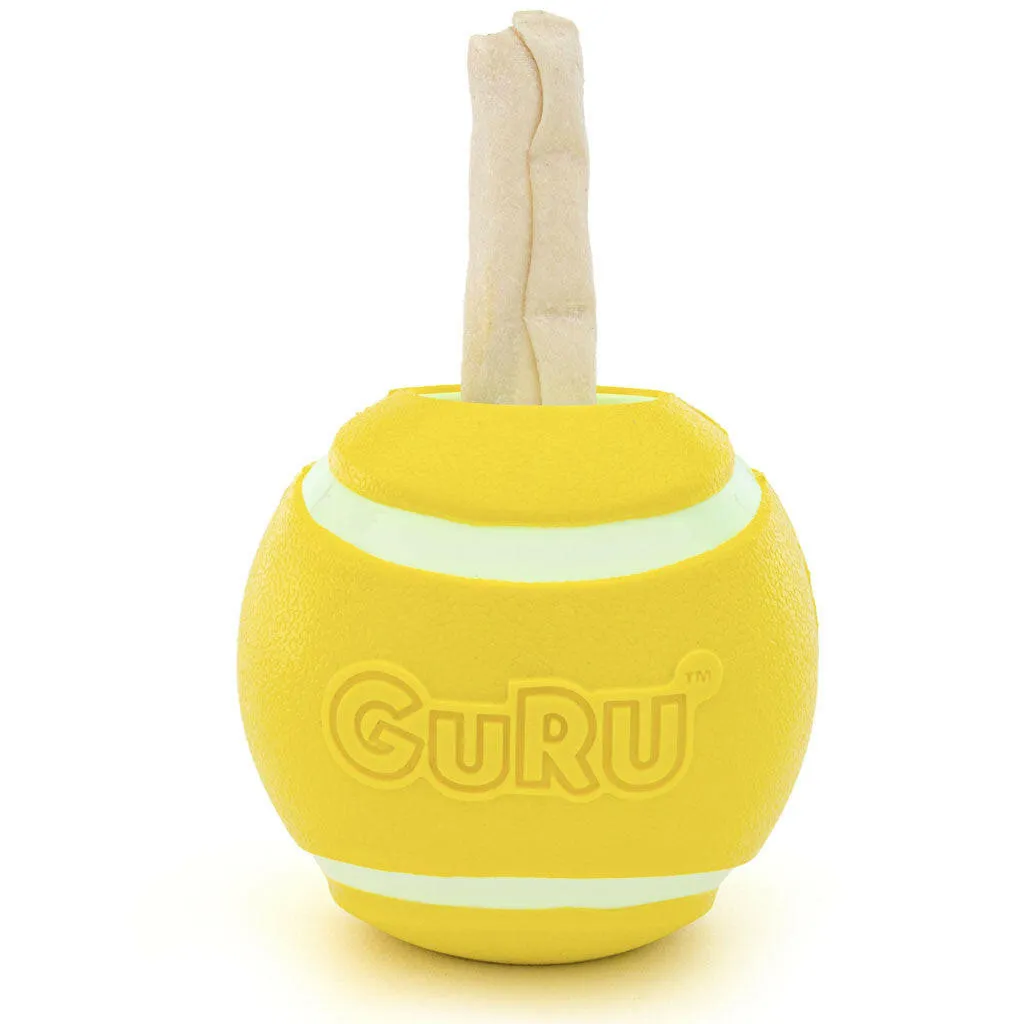 GURU Tennis Treat Holder Ball Dog Toy, Medium