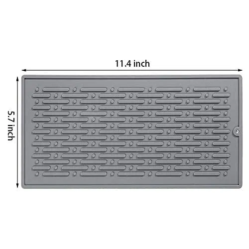 LIMNUO Silicone Dish Drying Mat Easy Clean Dishwasher,Non-Slip,Safe Heat Resistant Trivet