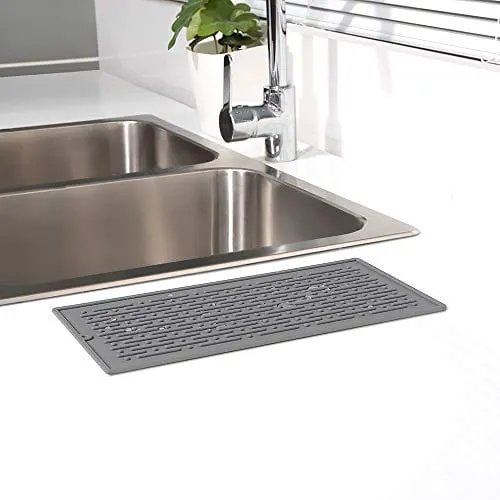 LIMNUO Silicone Dish Drying Mat Easy Clean Dishwasher,Non-Slip,Safe Heat Resistant Trivet