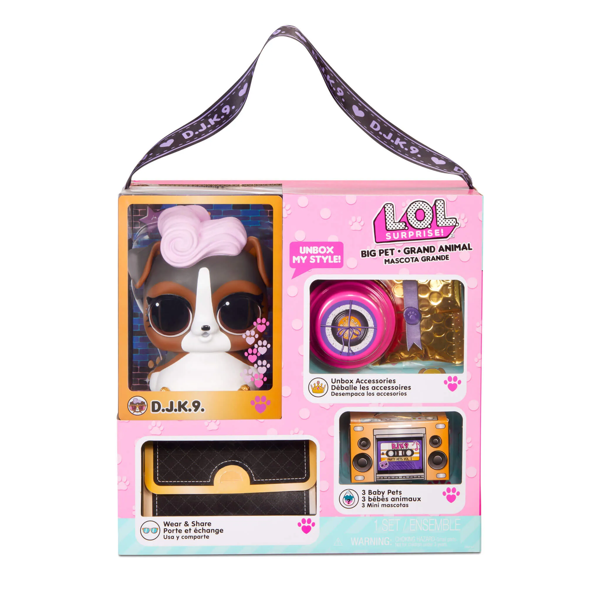 LOL Surprise Big Pet DJ K.9. with 15 Surprises