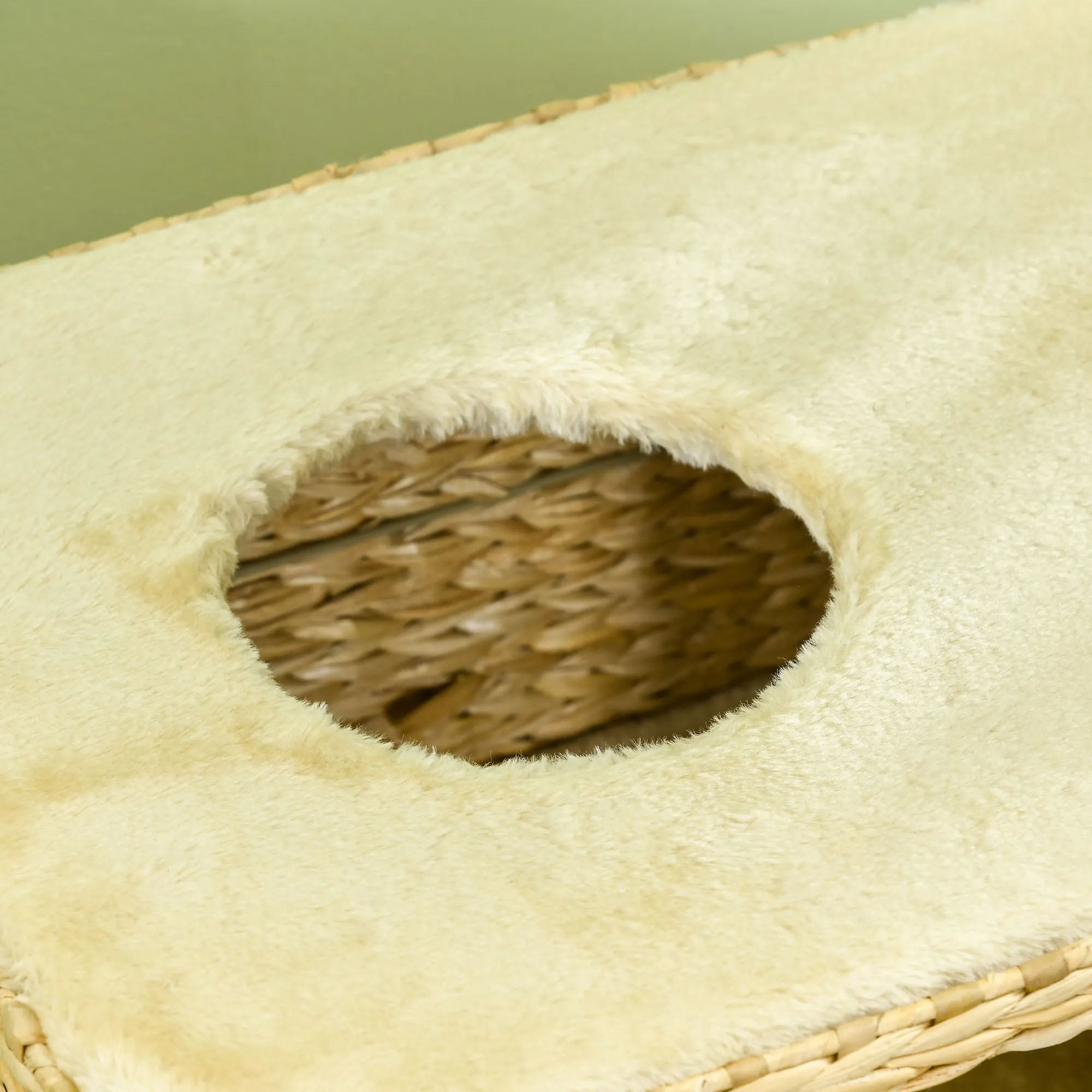 PawHut 95cm Cat Tree Tower w/ Scratching Post, Cat House, Ball, Platform - Beige