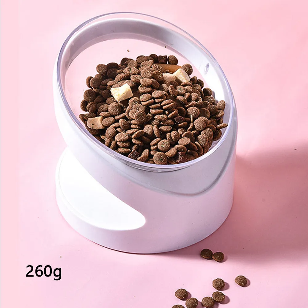 PAWS ASIA Manufacturers Eco Friendly Plastic Modern Luxury 18 Degree Tilted Elevated Water Cat Bowl