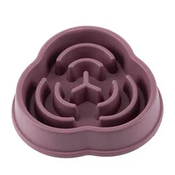PAWS ASIA Suppliers Eco Friendly Plastic Portable Non Slip Slow Feeder Dog Bowl Travel