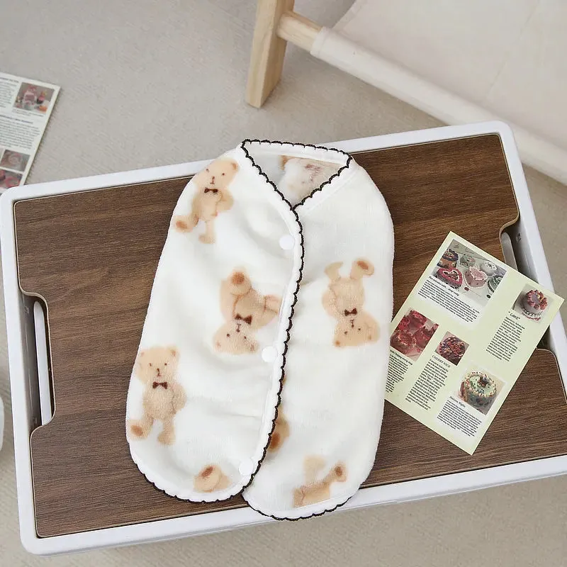Snuggle Season Style: Pet Fleece Vest - Keep Your Small to Medium Dogs and Cats Warm and Cozy in this Winter Breathable Jacket, Ideal for Chihuahuas and French Bulldogs