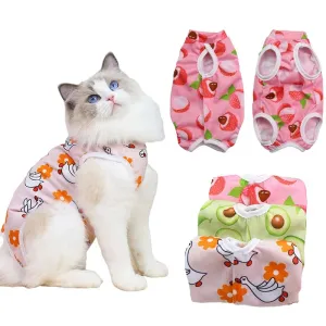 Soft, Breathable Weaning Vest for Cats with Wound Protection