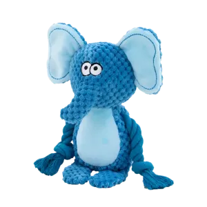Super Strong Blue Elephant Plush Rope Toy