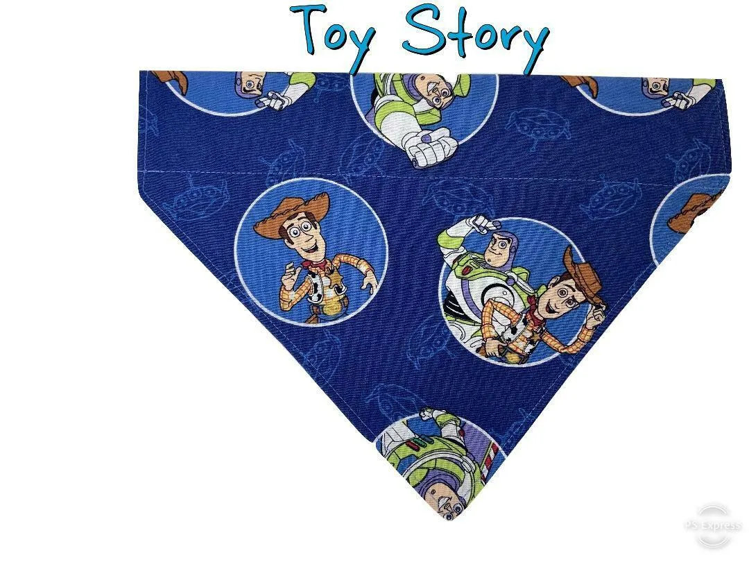 Toy Story Dog Bandana Over the Collar bandana Dog collar bandana puppy Petcollarshandmade