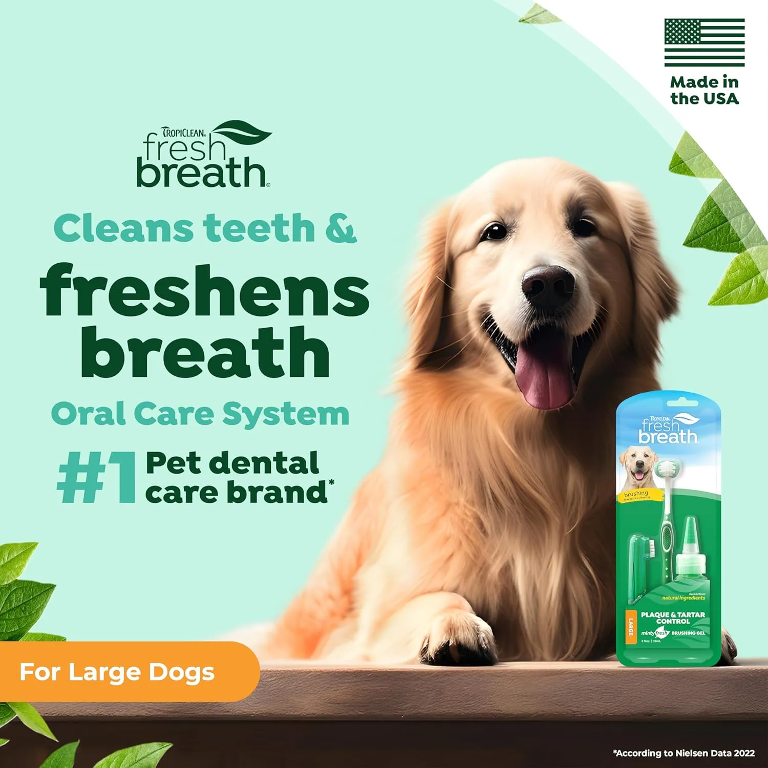 TropiClean Fresh Breath Dog Oral Care Kit