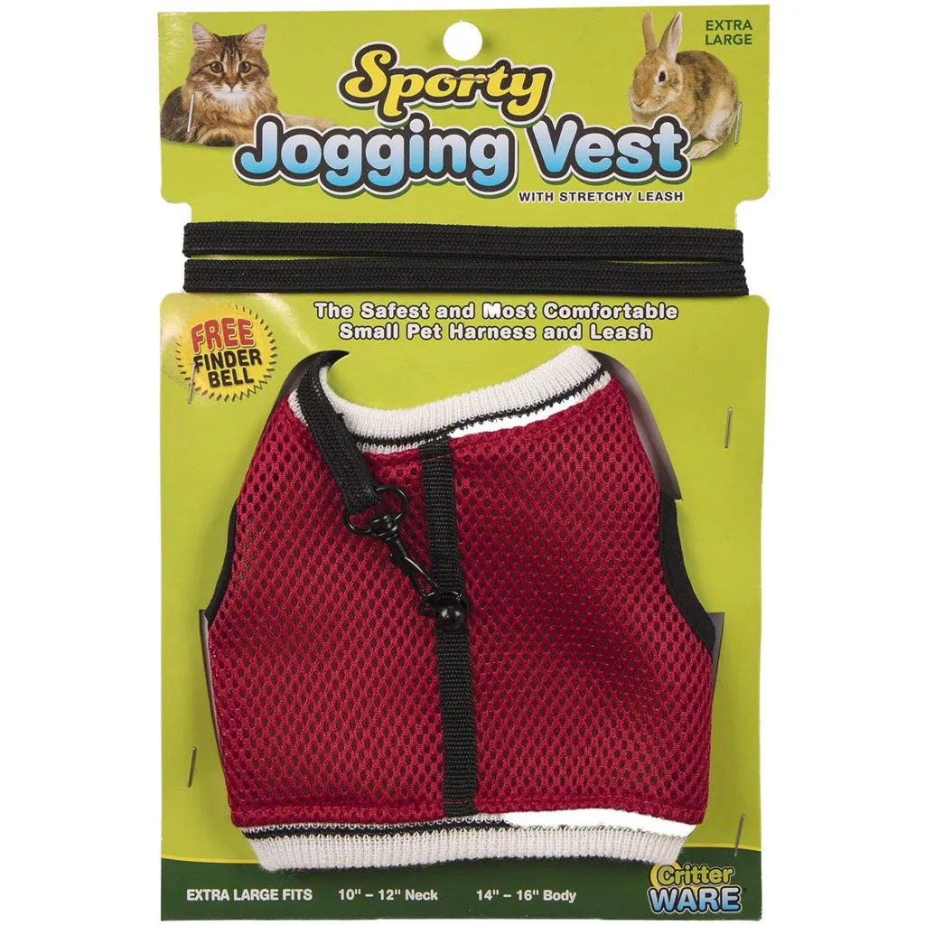 Ware Sporty Jogging Vest for Small Animal Harness & Leash, Color Varies