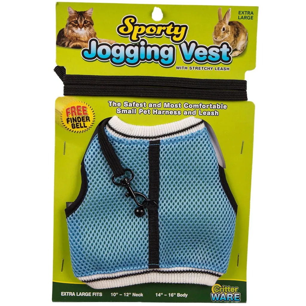 Ware Sporty Jogging Vest for Small Animal Harness & Leash, Color Varies