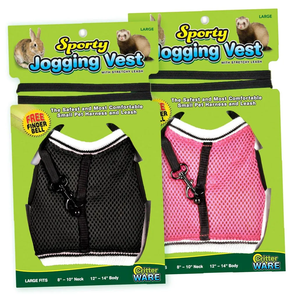 Ware Sporty Jogging Vest for Small Animal Harness & Leash, Color Varies